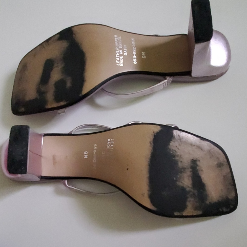 VINTAGE Womans lilac leather sandal - Picture 4 of 4